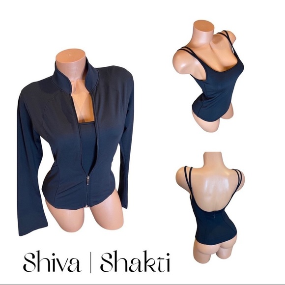 Shiva Shakti Yoga Tank & Matching Track Jacket - Picture 1 of 11